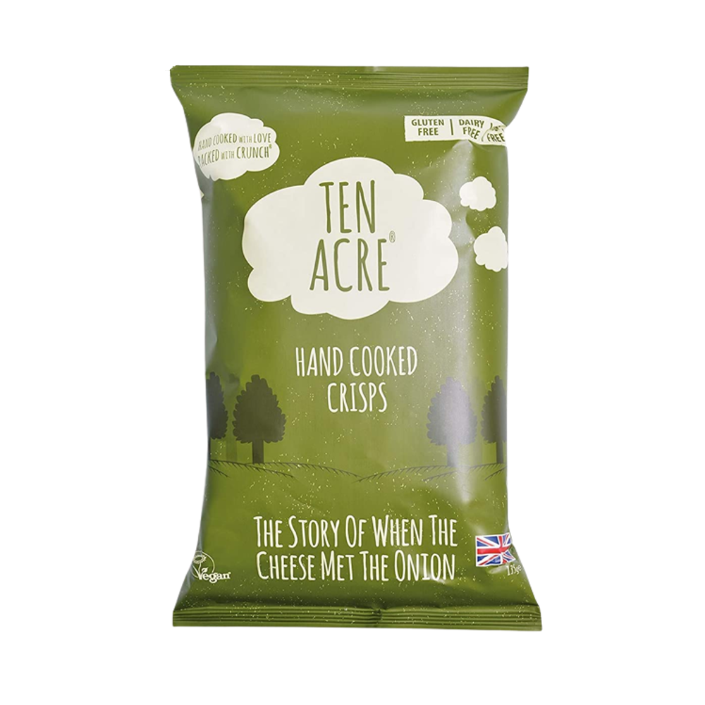 TEN ACRE Crisps Cheese & Onions 40g (Case 24)