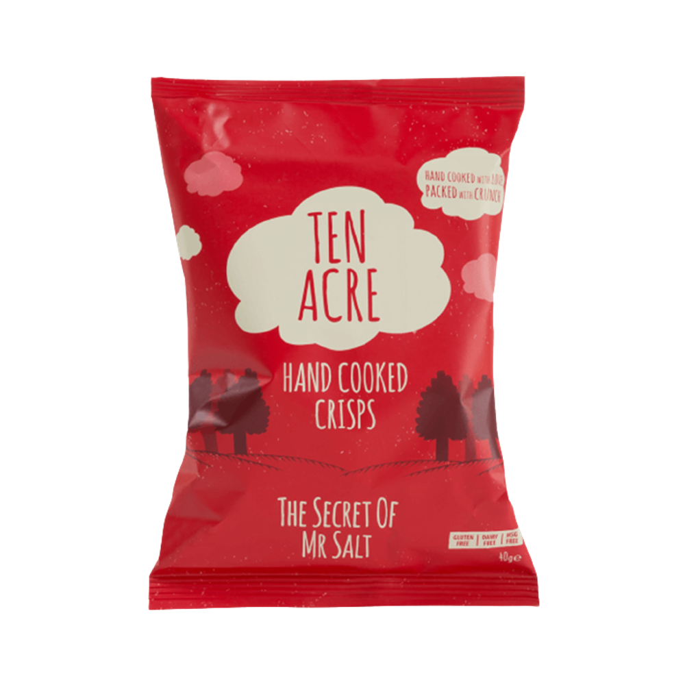 TEN ACRE Crisps Salted 40g (Case 24)