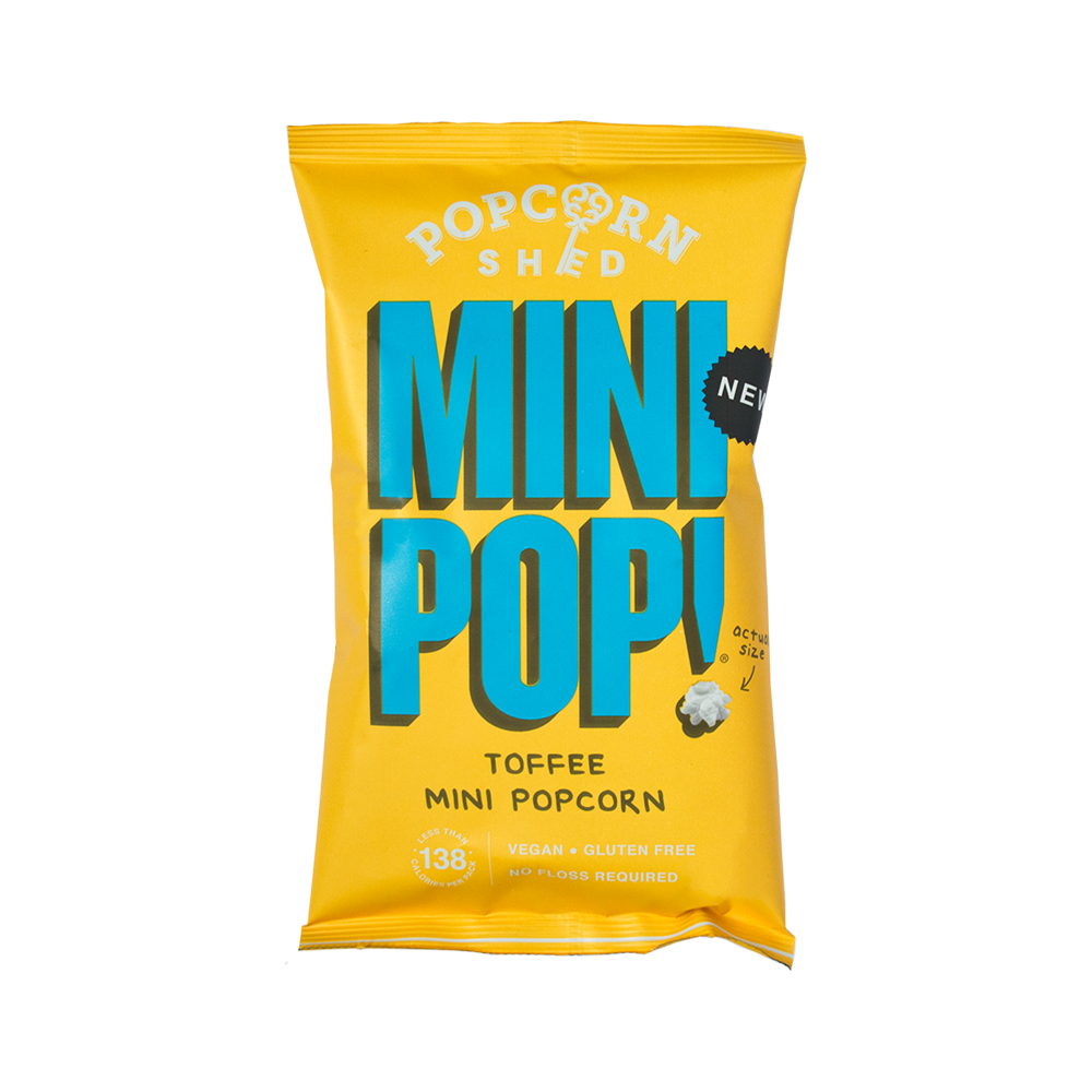 POPCORN SHED Toffee Mini Pop 28G (Case 24)