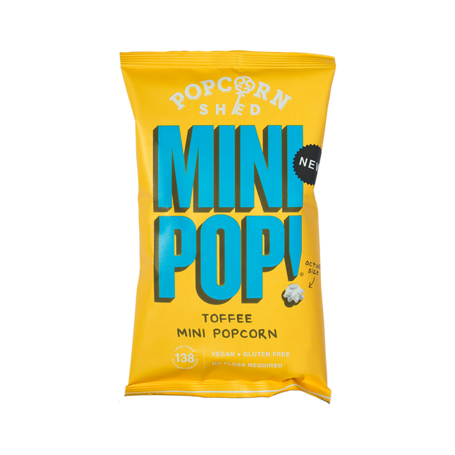 POPCORN SHED Toffee Mini Pop 28G (Case 24)