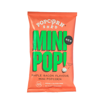 POPCORN SHED Maple Bacon Mini Pop 28G (Case 24)