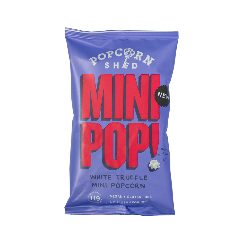 POPCORN SHED White Truffle Mini Pop 22G (Case 24)