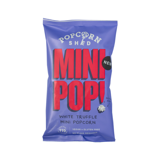 POPCORN SHED White Truffle Mini Pop 22G (Case 24)
