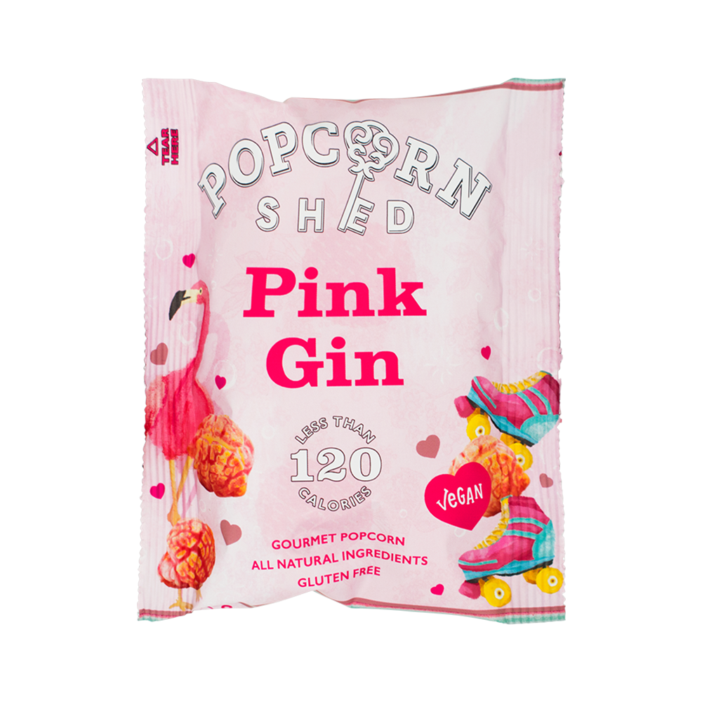 POPCORN SHED Pink Gin Popcorn Shed 24G (Case 16)