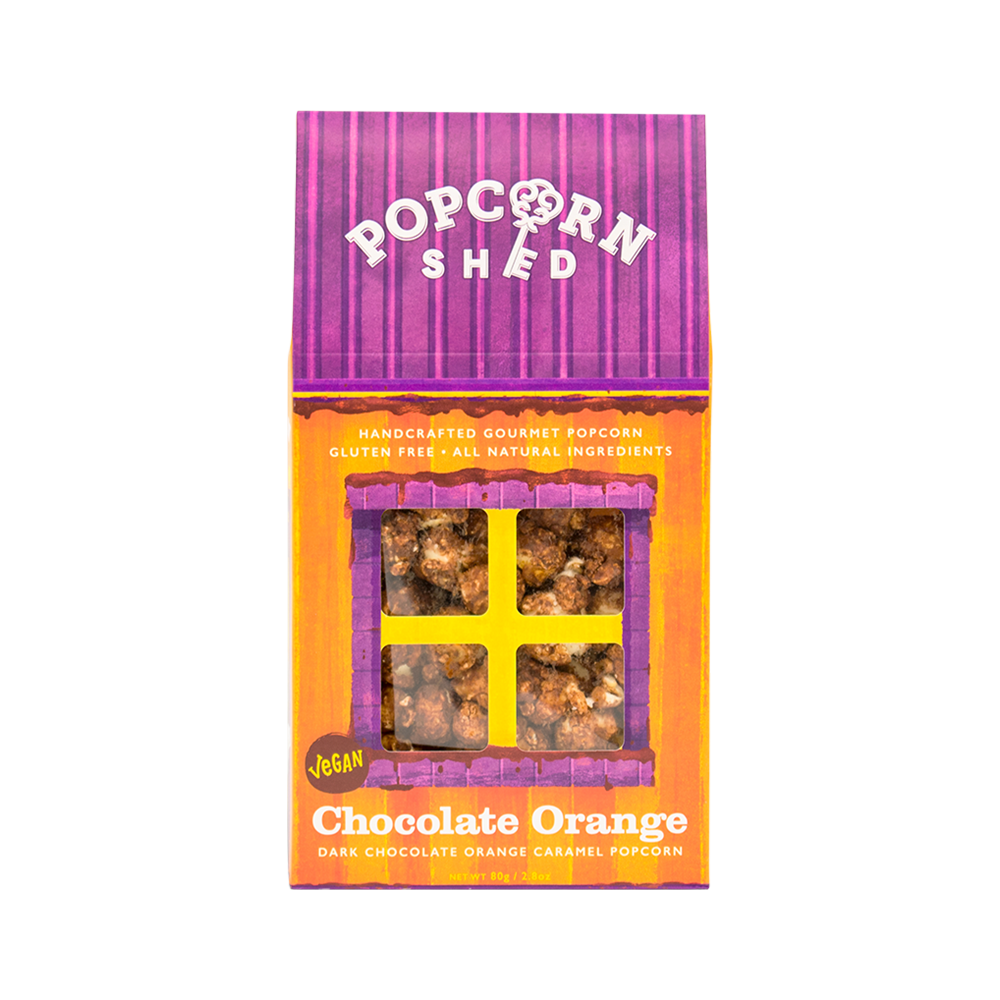 POPCORN SHED Chocolate Orange Popcorn Shed 80G (Case 10)