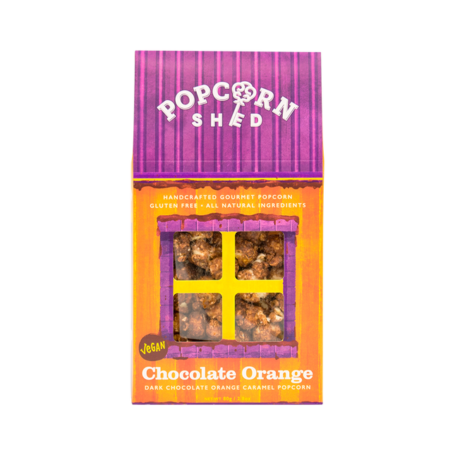 POPCORN SHED Chocolate Orange Popcorn Shed 80G (Case 10)
