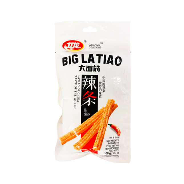 WEILONG LATIAO Gluten Strips - Hot Flavour 106g - Longdan Official