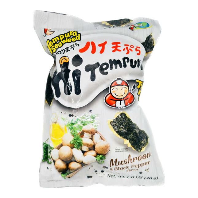 TAOKAENOI Tempura Seaweed Mushroom & Black Pepper 40g (Case 24)