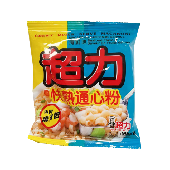 CHEWY Quick Serve Macaroni Seafood Flavour 96g - Longdan Official
