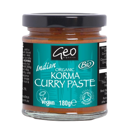 GEO ORGANICS Korma Paste 180g - Longdan Official