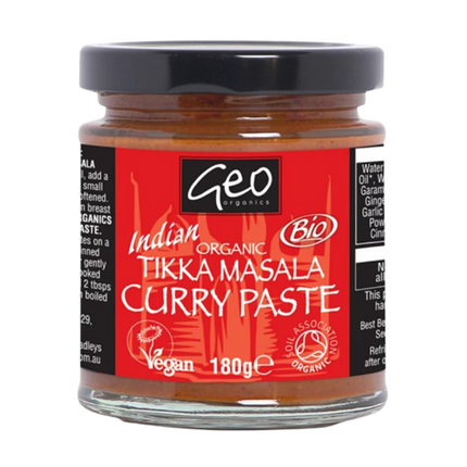 GEO ORGANICS Tikka Masala Paste 180g - Longdan Official