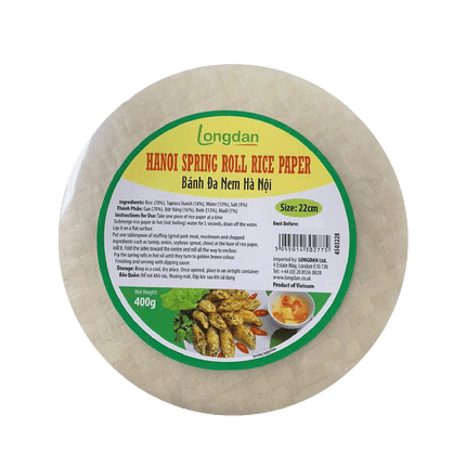 Longdan Hanoi Spring Roll Rice Paper 400g (Case 30)