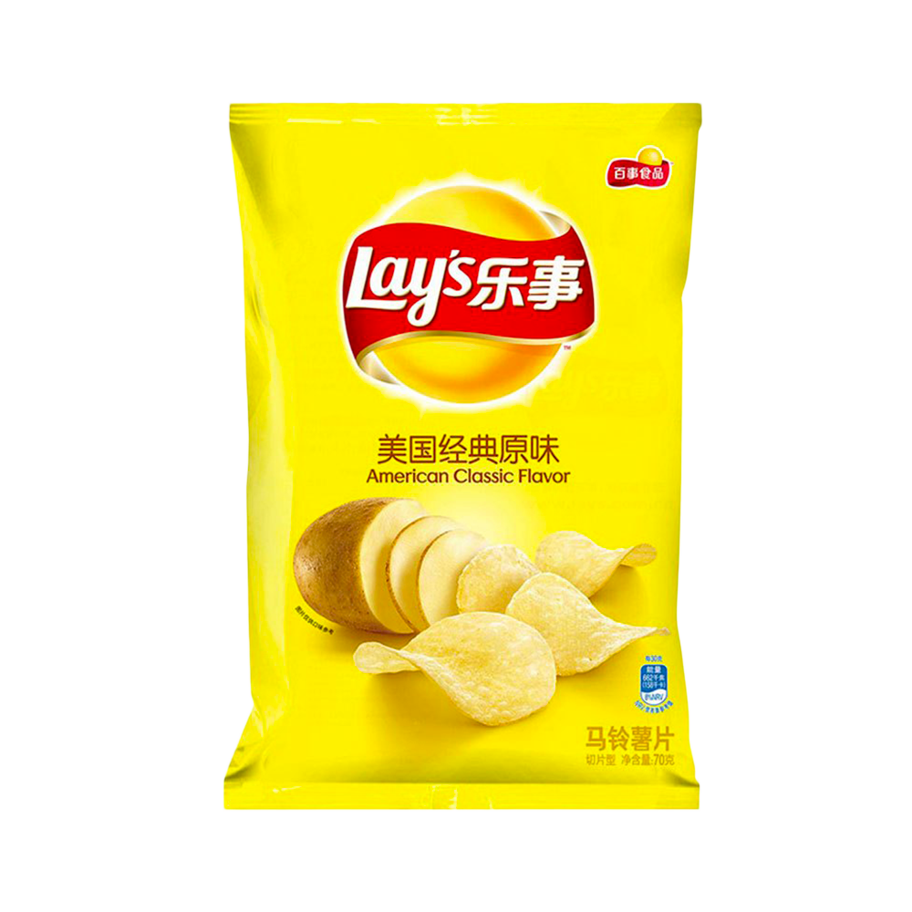 LAY'S Crisps - Original Flavour 70g - Longdan Official