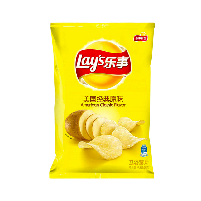 LAY'S Crisps - Original Flavour 70g - Longdan Official