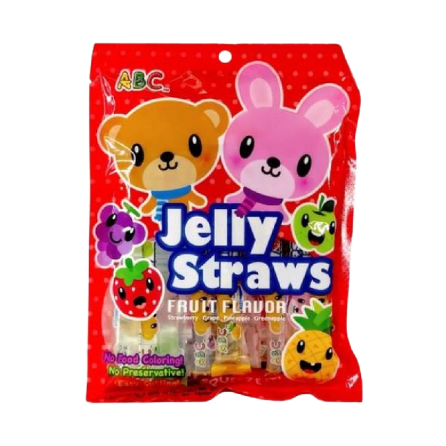 ABC Bunny and Bear Jelly Straws 300g - Longdan Official