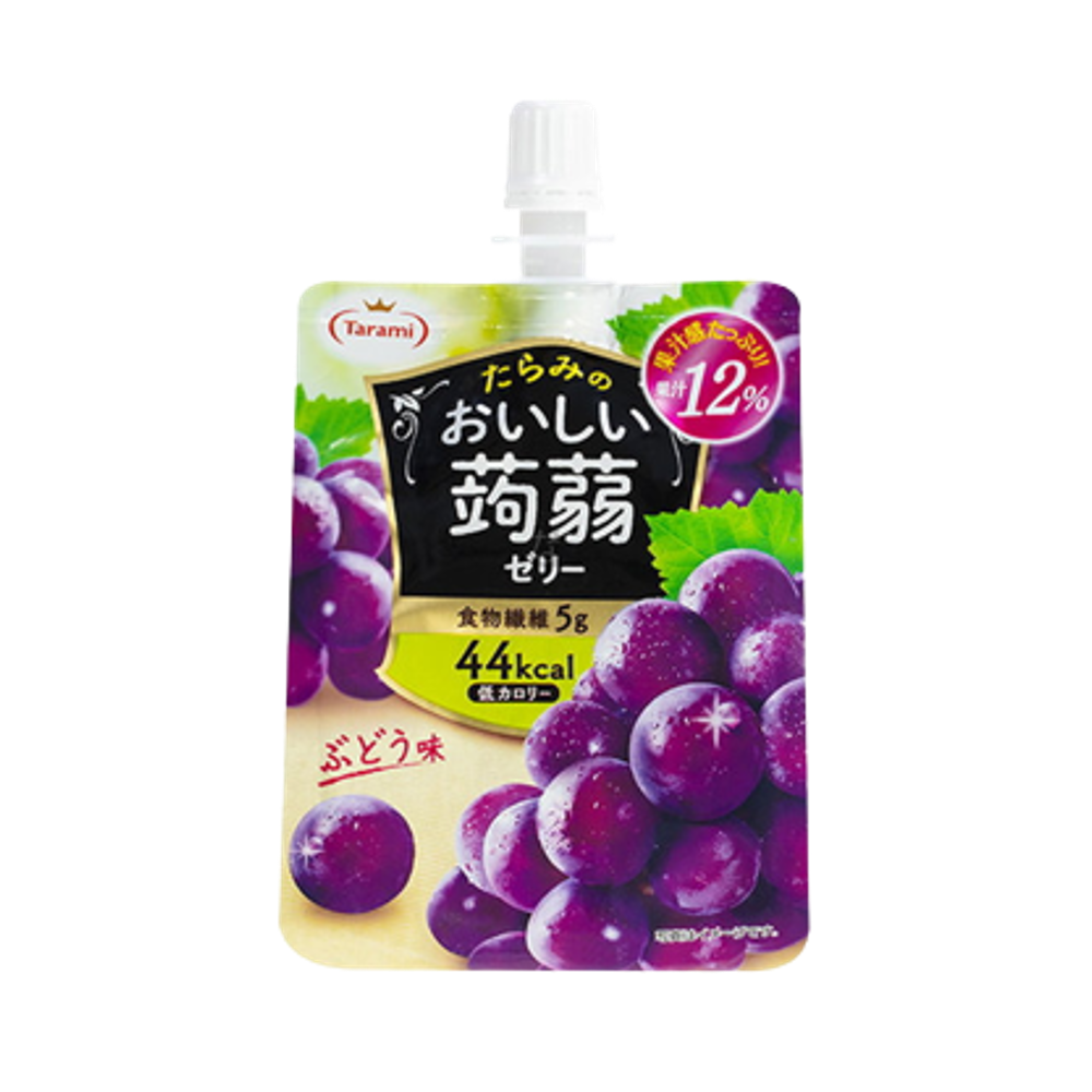 TARAMI Oishi Konjac Jelly Grape Flavour 150g (Case 36)