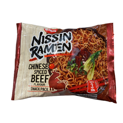 NISSIN Ramen Chinese Spice Beef 66.8g - Longdan Official