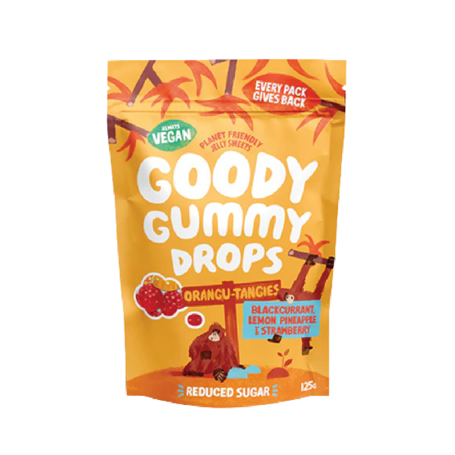 GOODY GUMMY DROPS Orangutangies 125g - Longdan Official