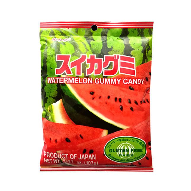 KASUGAI Gummy Candy Watermelon 107g (Case 24)