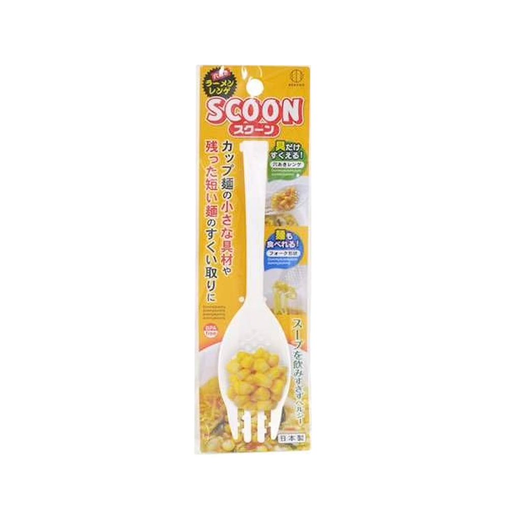 KOKUBO Scoon Perforated Ramen Spoon White (Case 240)