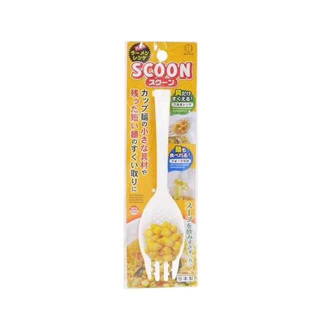 KOKUBO Scoon Perforated Ramen Spoon White (Case 240)