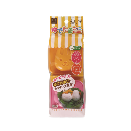 KOKUBO DELIJOY Boiled Egg Shape molds Rabbit & Bear (Case 120)