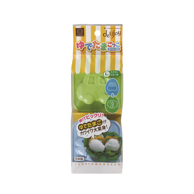 KOKUBO DELIJOY Boiled Egg Shape molds Car & Fish (Case 120)