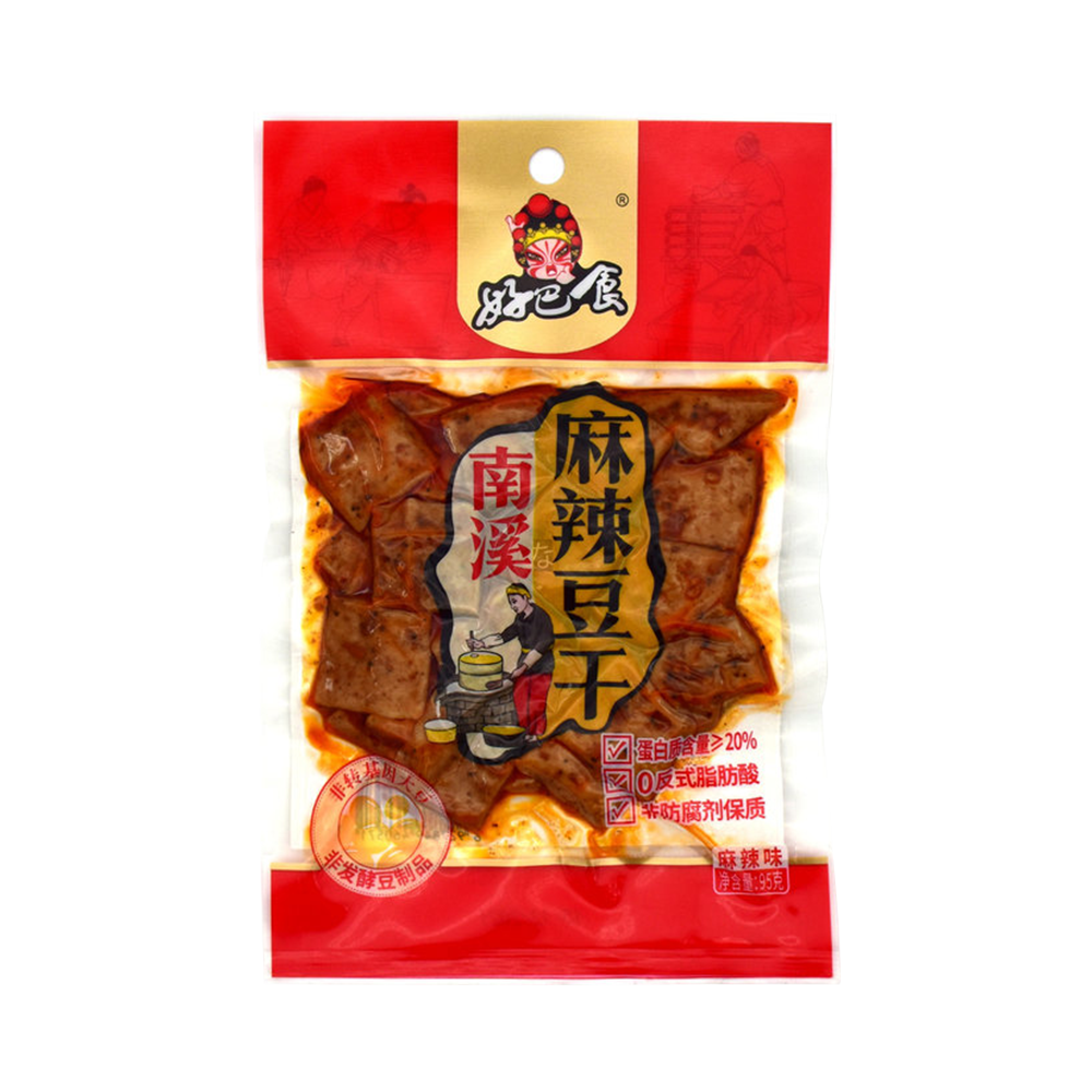 HAO BA SHI Dried Beancurd - Hot 95g (Case 30)