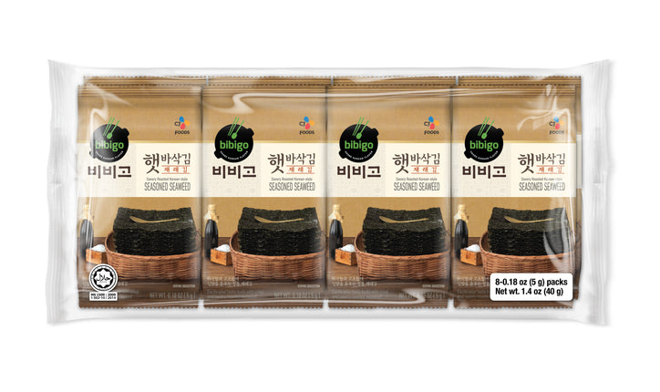 CJ BIBIGO Seasoned  Sesame Seaweed Snacks 5g (Case 72)