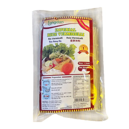 Longdan Hanoi Imperial Rice Vermicelli 1.2mm 400g (Case 25)