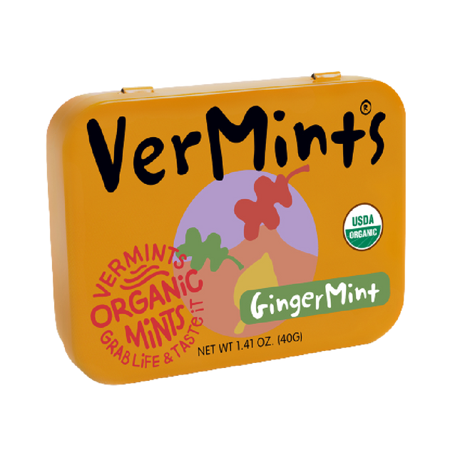 VERMINTS Organic Ginger Mints 40g - Longdan Official