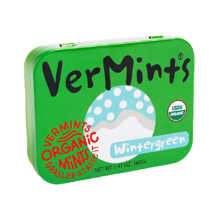 VERMINTS Organic Wintergreen Mints 40g - Longdan Official