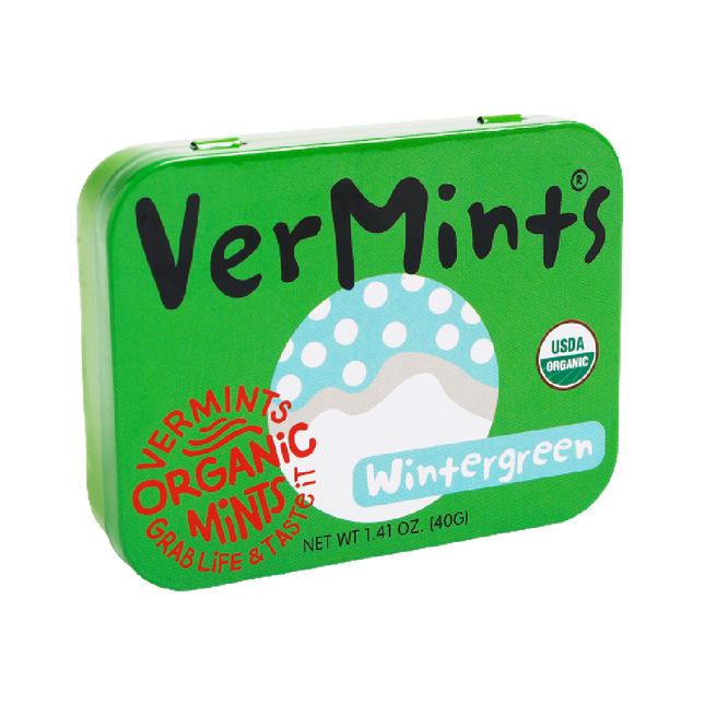 VERMINTS Organic Wintergreen Mints 40g - Longdan Official