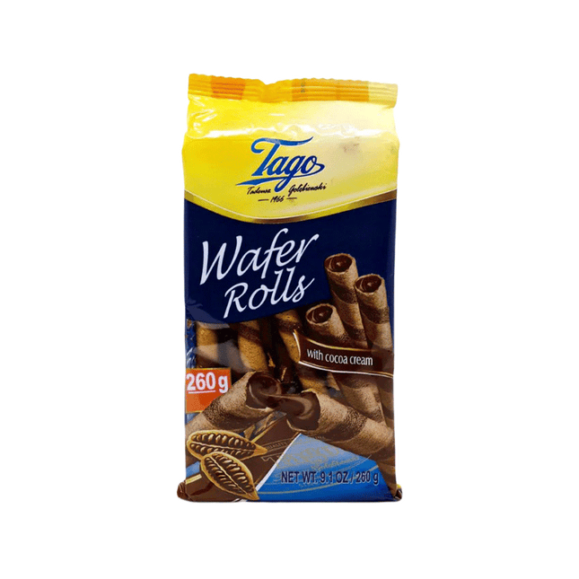 TAGO Wafer Rolls - Cacao 260g (Case 24)
