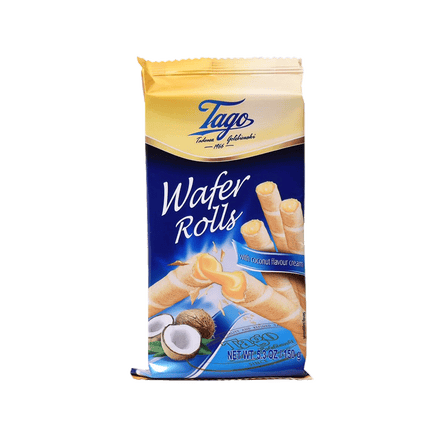 TAGO Wafer Rolls - Coconut 260g (Case 24)