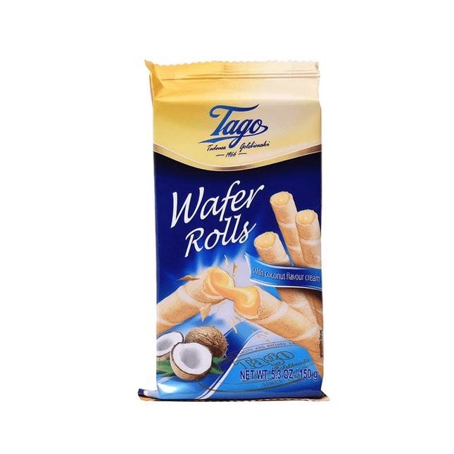TAGO Wafer Rolls - Coconut 260g (Case 24)