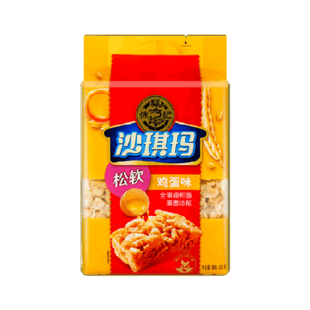 XU FU JI (Flour Cake with Egg) Caramel Sachima Soft 470G - Longdan Official