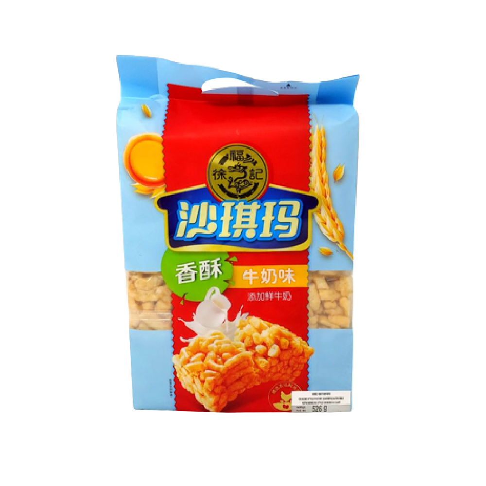 XU FU JI (Flour Cake with Egg) Carmel Sachima Milk flavour 470G - Longdan Official