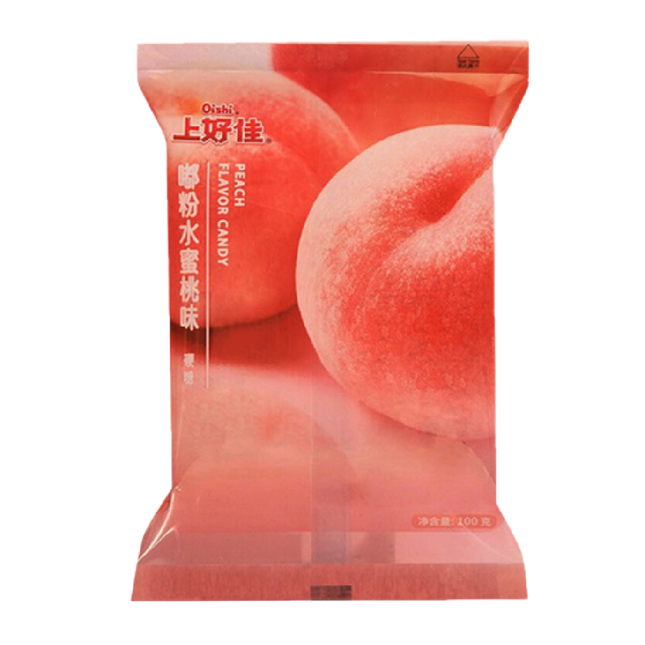 OISHI Hard Candy Peach Flavour 100G - Longdan Official