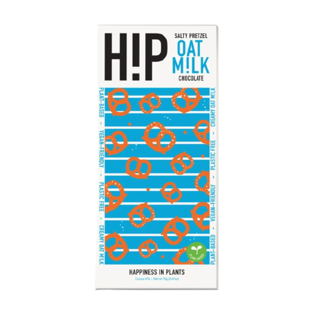 HIP Salty Pretzels Oat Milk Chocolate Bar 70g - Longdan Official