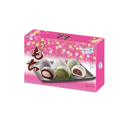 YUKI & LOVE Japanese Style Mochi Mixed (Red Bean, Green Tea, Taro) 300g - Longdan Official