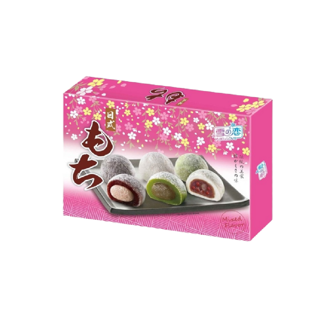 YUKI & LOVE Japanese Style Mochi Mixed (Red Bean, Green Tea, Taro) 300g - Longdan Official