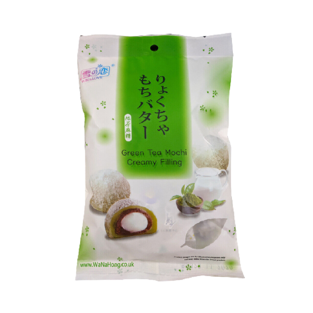 YUKI & LOVE Green Tea Mochi Creamy Filling 120g - Longdan Official