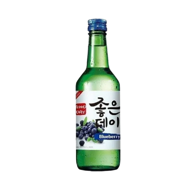 MUHAK Good Day Soju Blueberry Flavour Alc 13.5% 360ml (Case 20)
