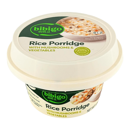 CJ BIBIGO Rice Porridge With Mushroom & Vegetables 265g (Case 24)