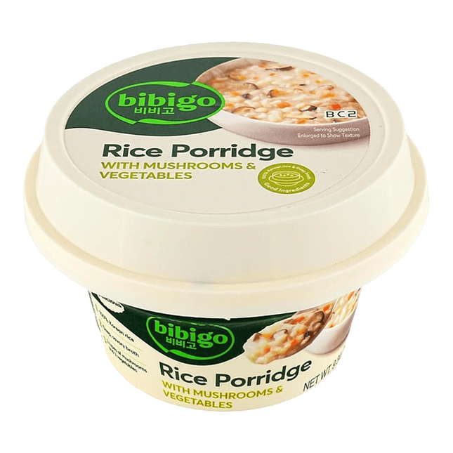 CJ BIBIGO Rice Porridge With Mushroom & Vegetables 265g (Case 24)