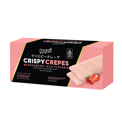 Mayasi Crispy Crepes Strawberry 85g (Case 24)