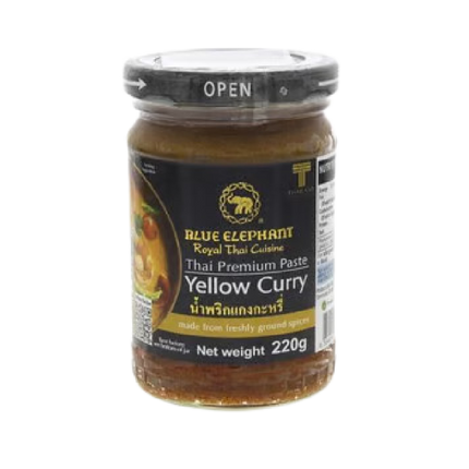 BLUE ELEPHANT Thai Premium Paste Yellow Curry Jar 220g - Longdan Official