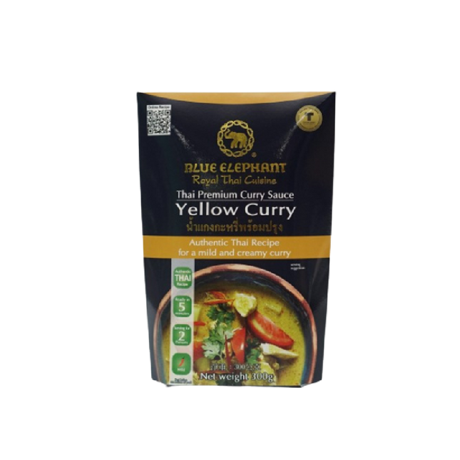 BLUE ELEPHANT Thai Curry Sauce Yellow Curry 300g - Longdan Official