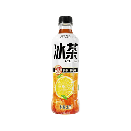 GENKI FOREST Lemon Black Tea Ice Tea 450ml (Case 15)